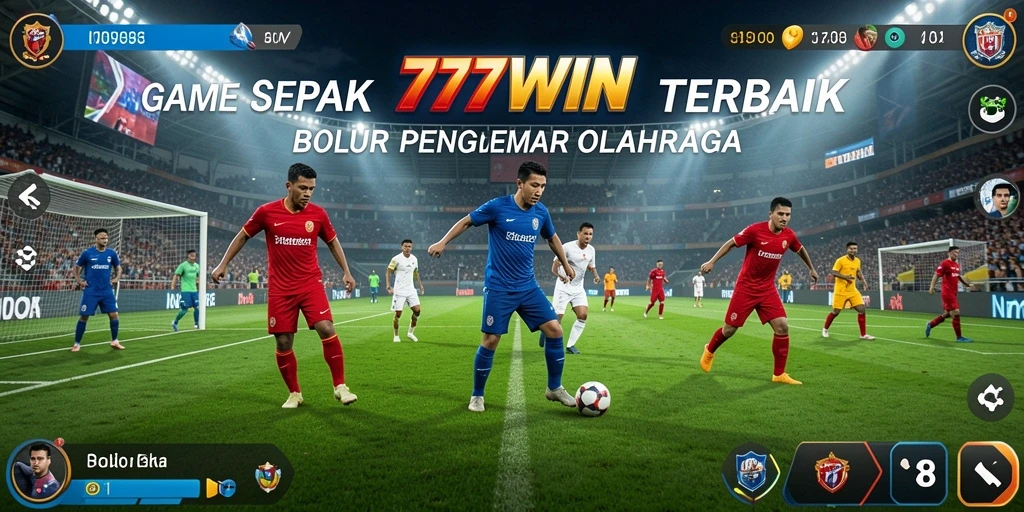 Tampilan gameplay menarik dari 777WIN dalam pertandingan sepak bola.