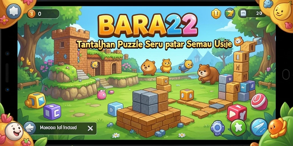 Tampilan gameplay seru dan menantang dari BARA22.