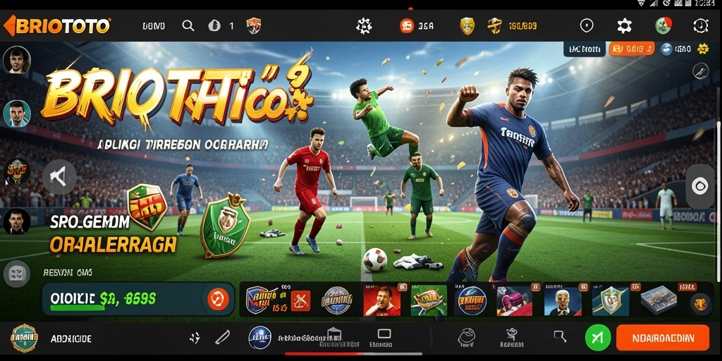 Tangkapan layar gameplay Sportsbook BRIOTOTO menampilkan antarmuka yang menarik.