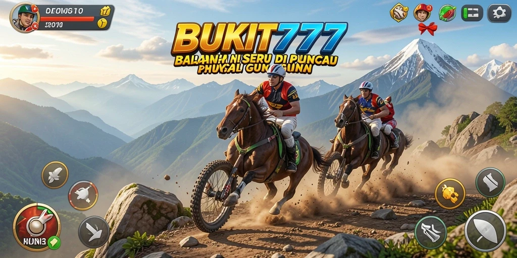 Gameplay balapan yang mendebarkan dan menantang di BUKIT777.