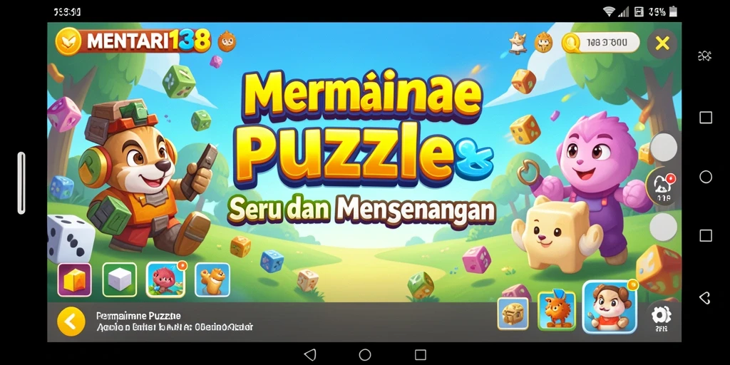 Screenshot gameplay MENTARI138 dengan tampilan puzzle yang menarik.