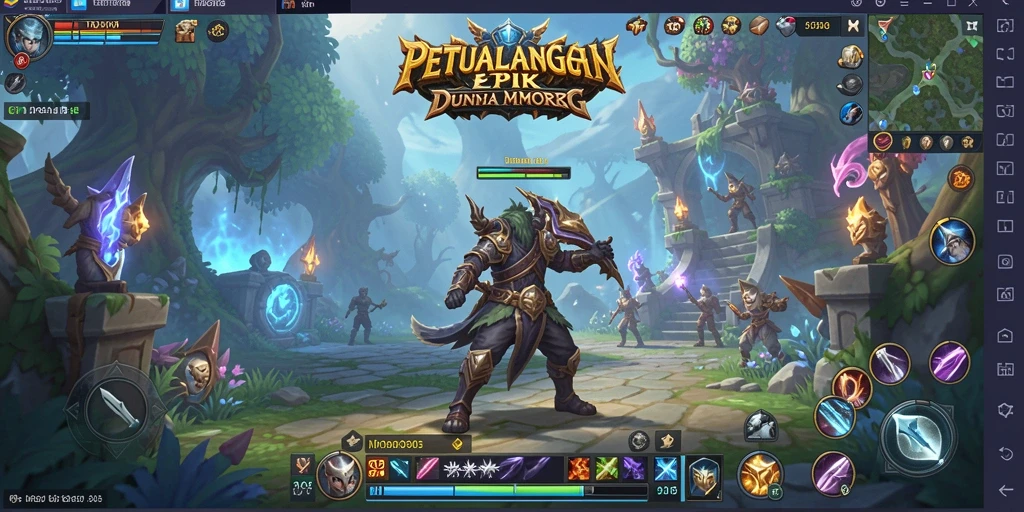 Tampilan utama gameplay MPO303 dalam dunia MMORPG yang epik.