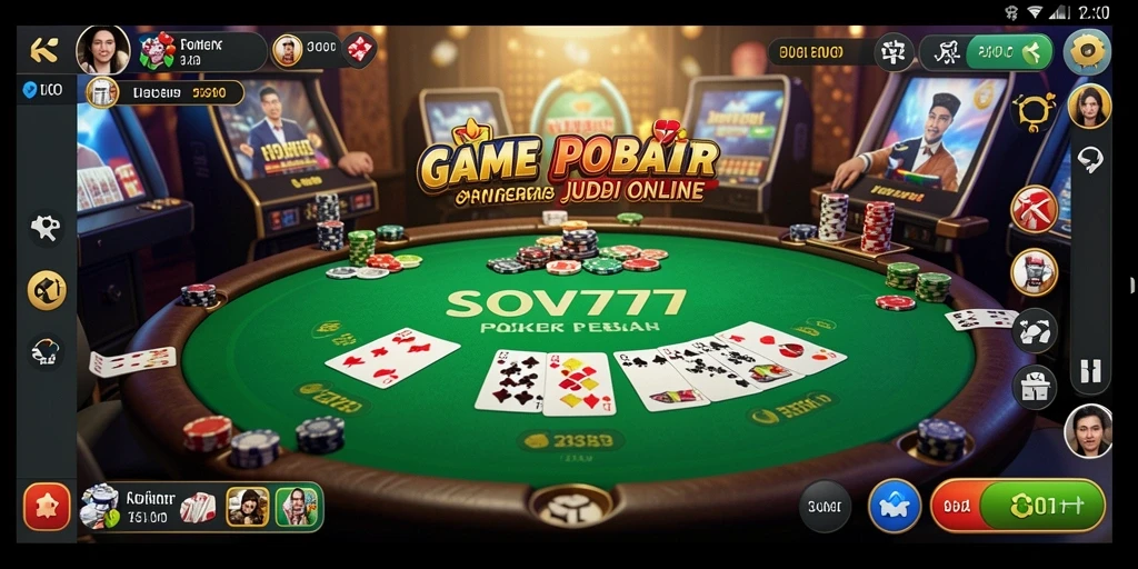 Screenshot gameplay SOV777 yang menunjukkan serunya bermain Poker.